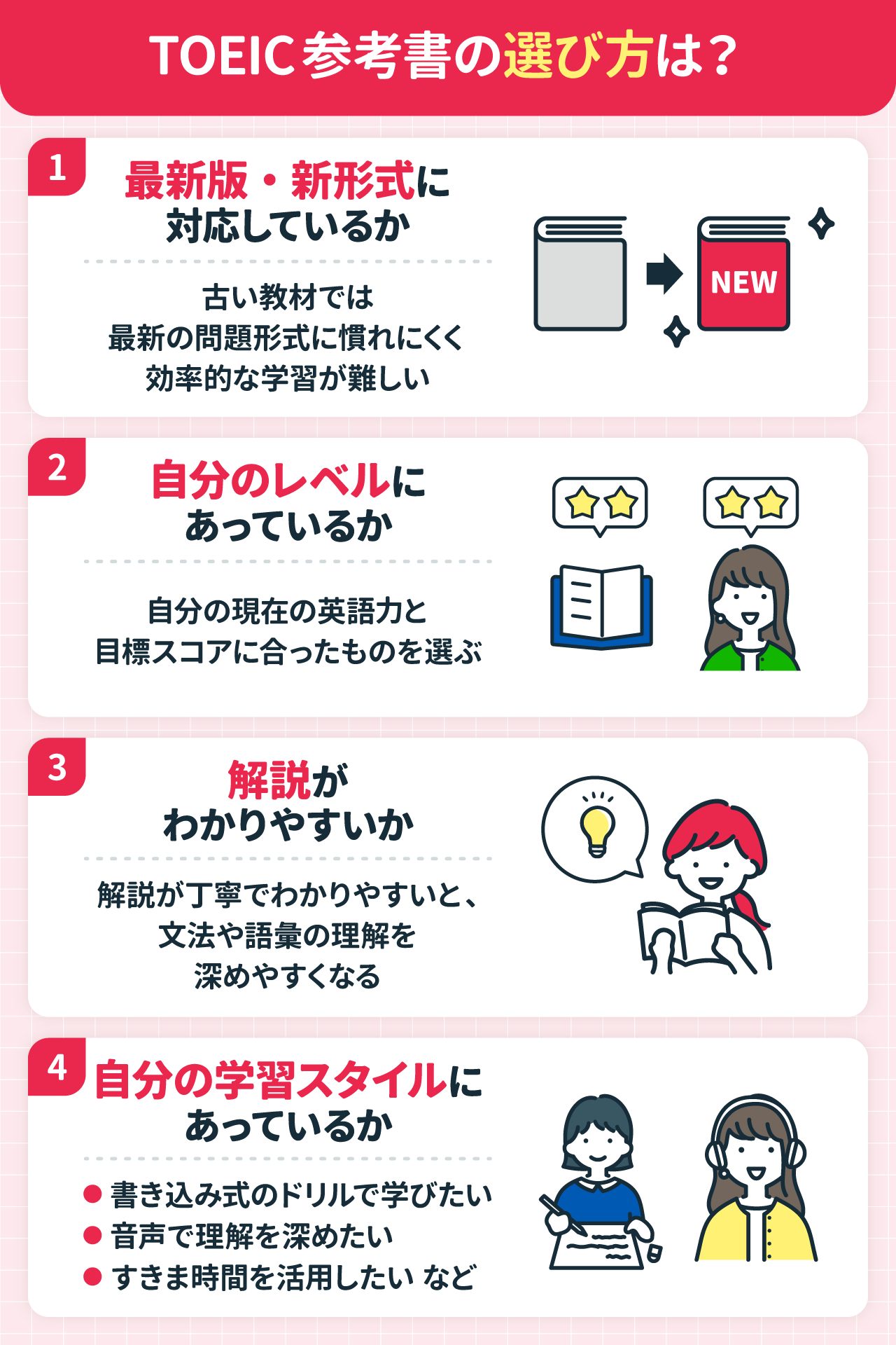 TOEICの参考書の選び方は？