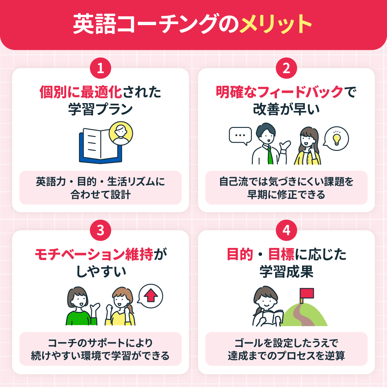 英語コーチングのメリット