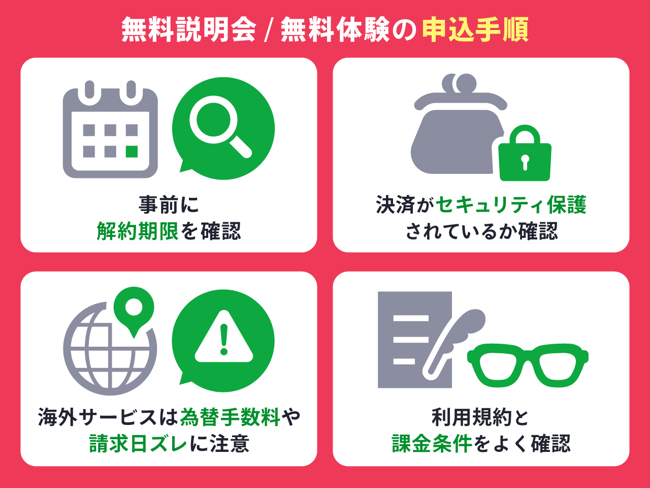 無料説明会・無料体験の申込み手順