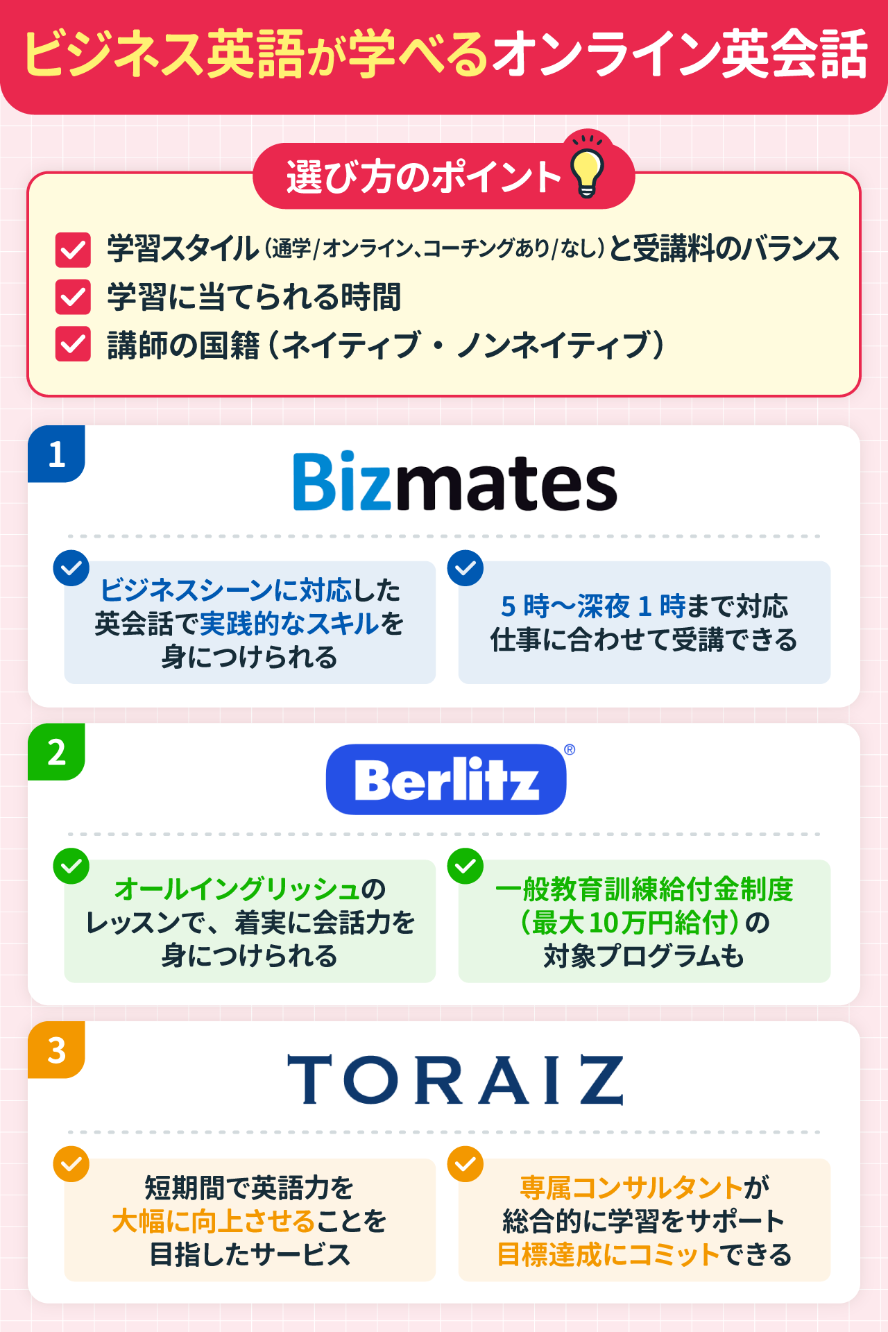 ビジネス英語が学べるオンライン英会話