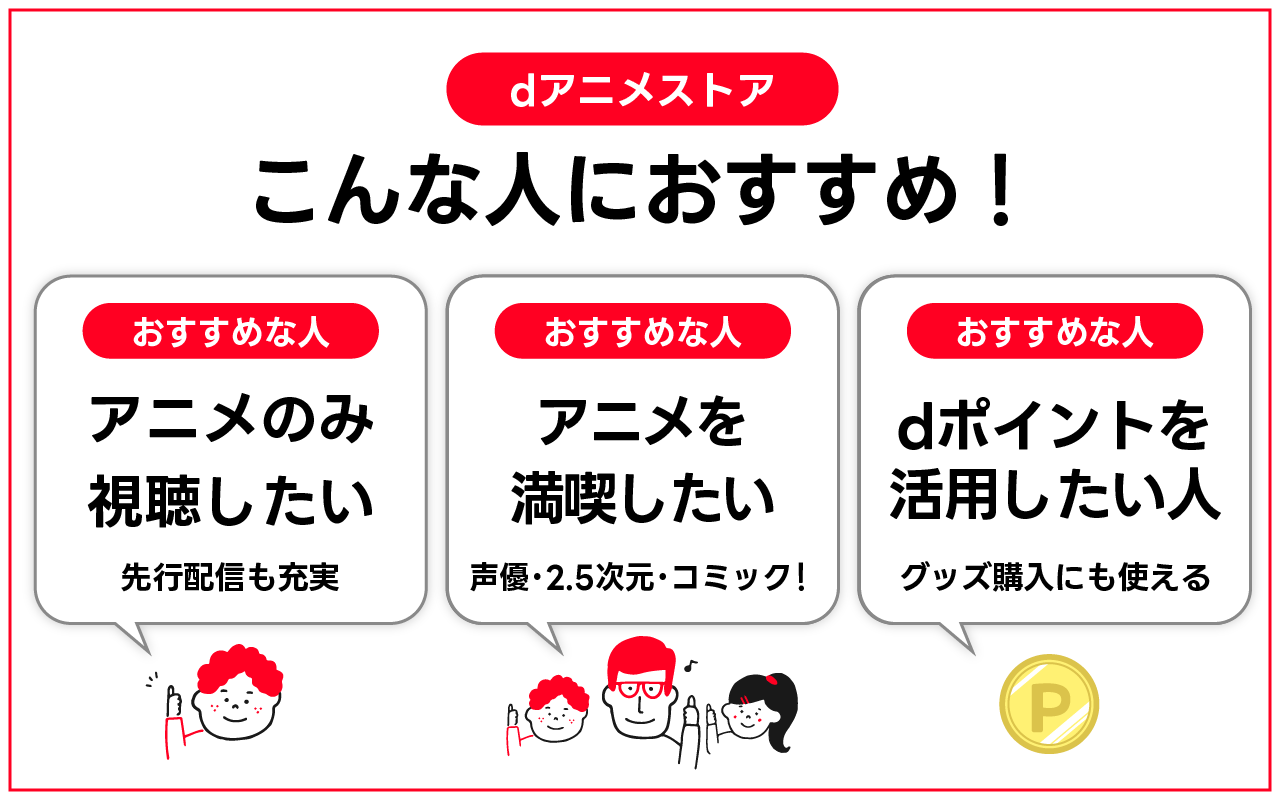 dアニメストアがおすすめな人を紹介