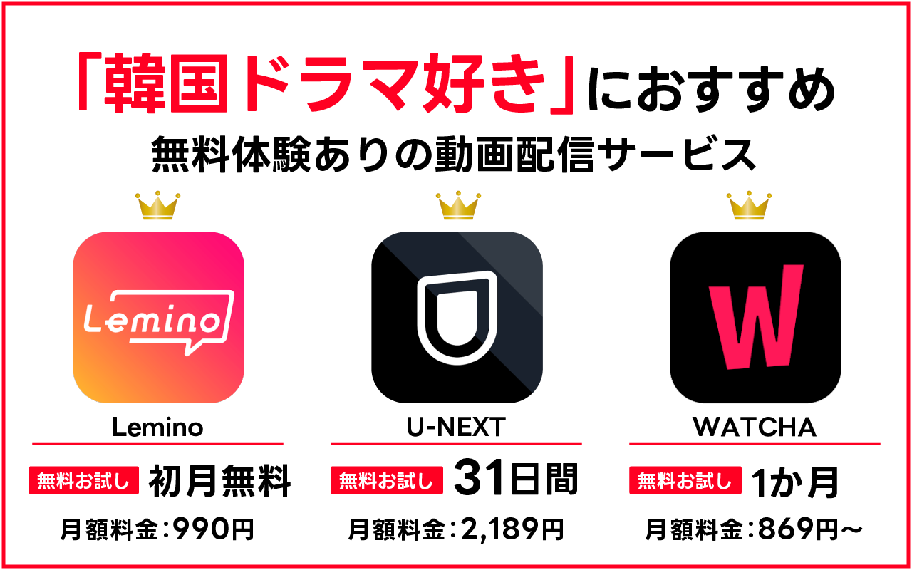 【韓国ドラマ好きにおすすめ】無料体験ありのサブスク