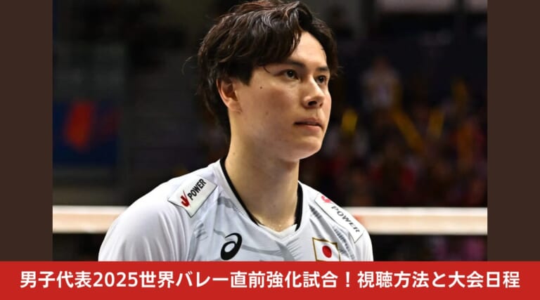 男子代表2025世界バレー直前強化試合！大会日程や視聴方法を徹底解説します