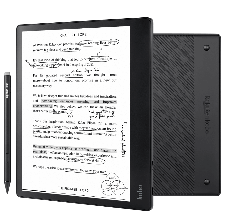 Kobo Elipsa 2E|PDF編集や勉強用途に向いている