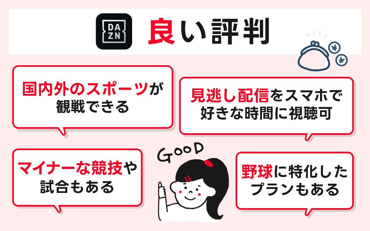 DAZN(ダゾーン)の良い評判とメリットを紹介
