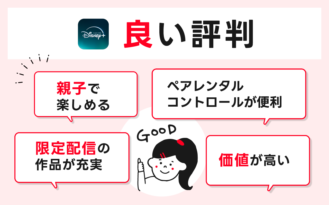 ディズニープラスの良い口コミ