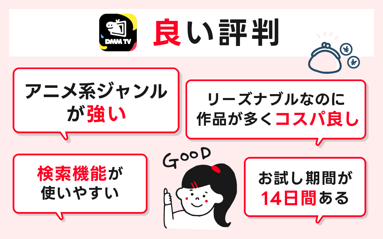 DMM TVの良い評判とメリットを解説