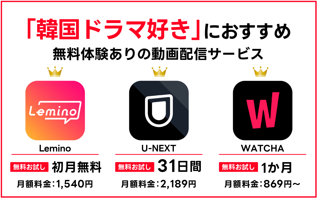 【韓国ドラマ好きにおすすめ】無料体験ありのサブスク