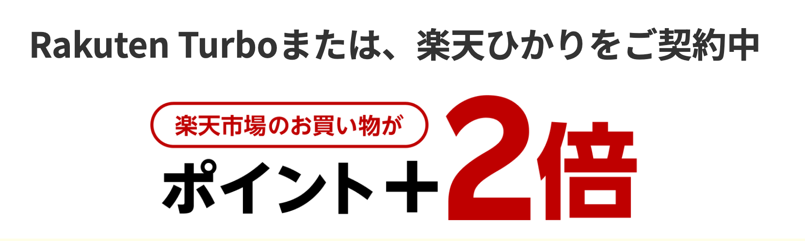 楽天市場でのお買い物がポイント+2倍