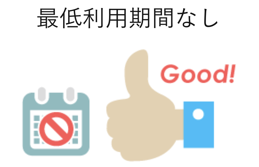 DTI光は最低利用期間なし