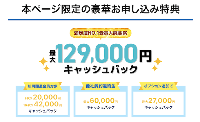 とくとくBB光のキャッシュバック｜2025年1月