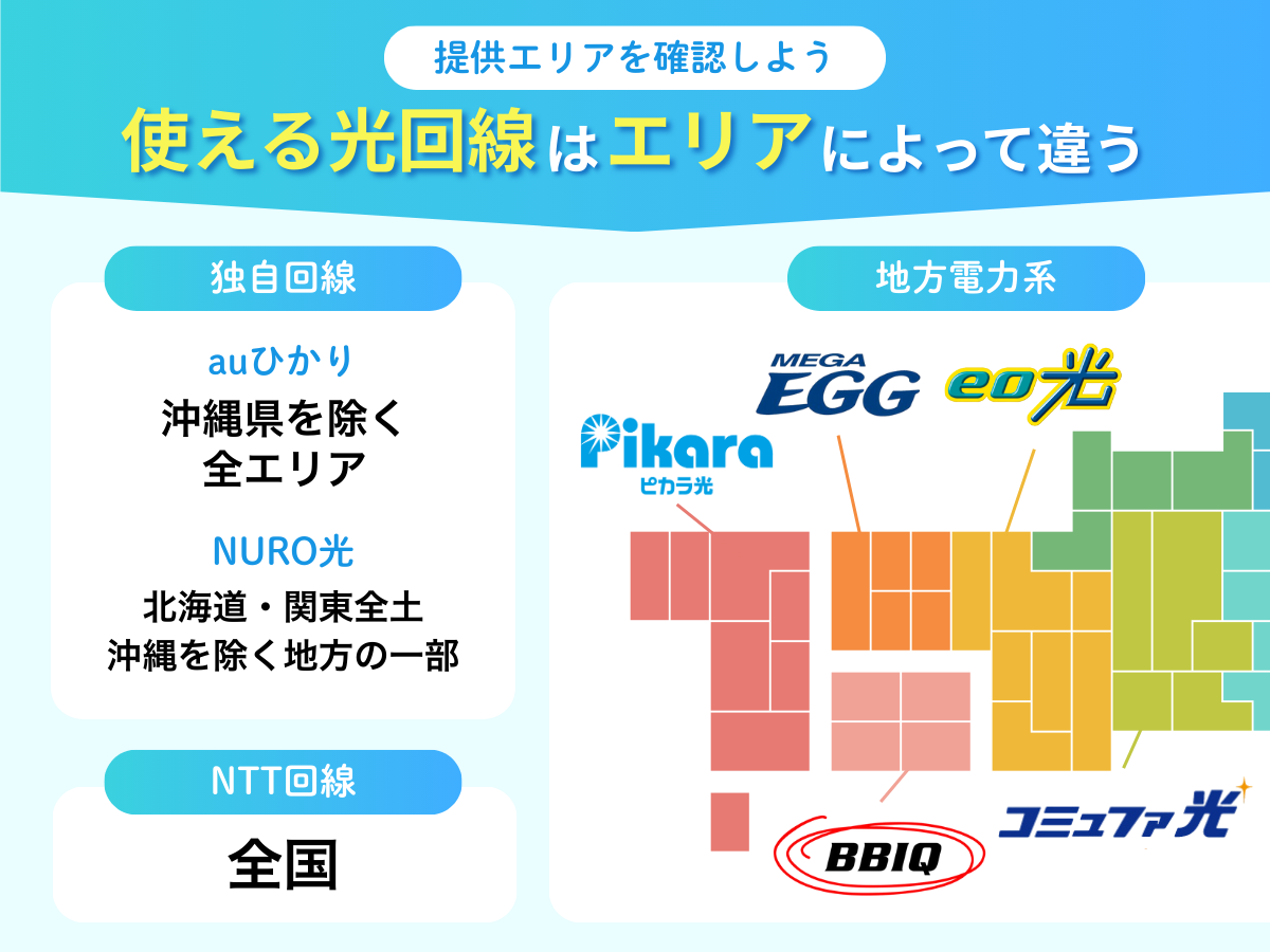 提供エリアを確認する