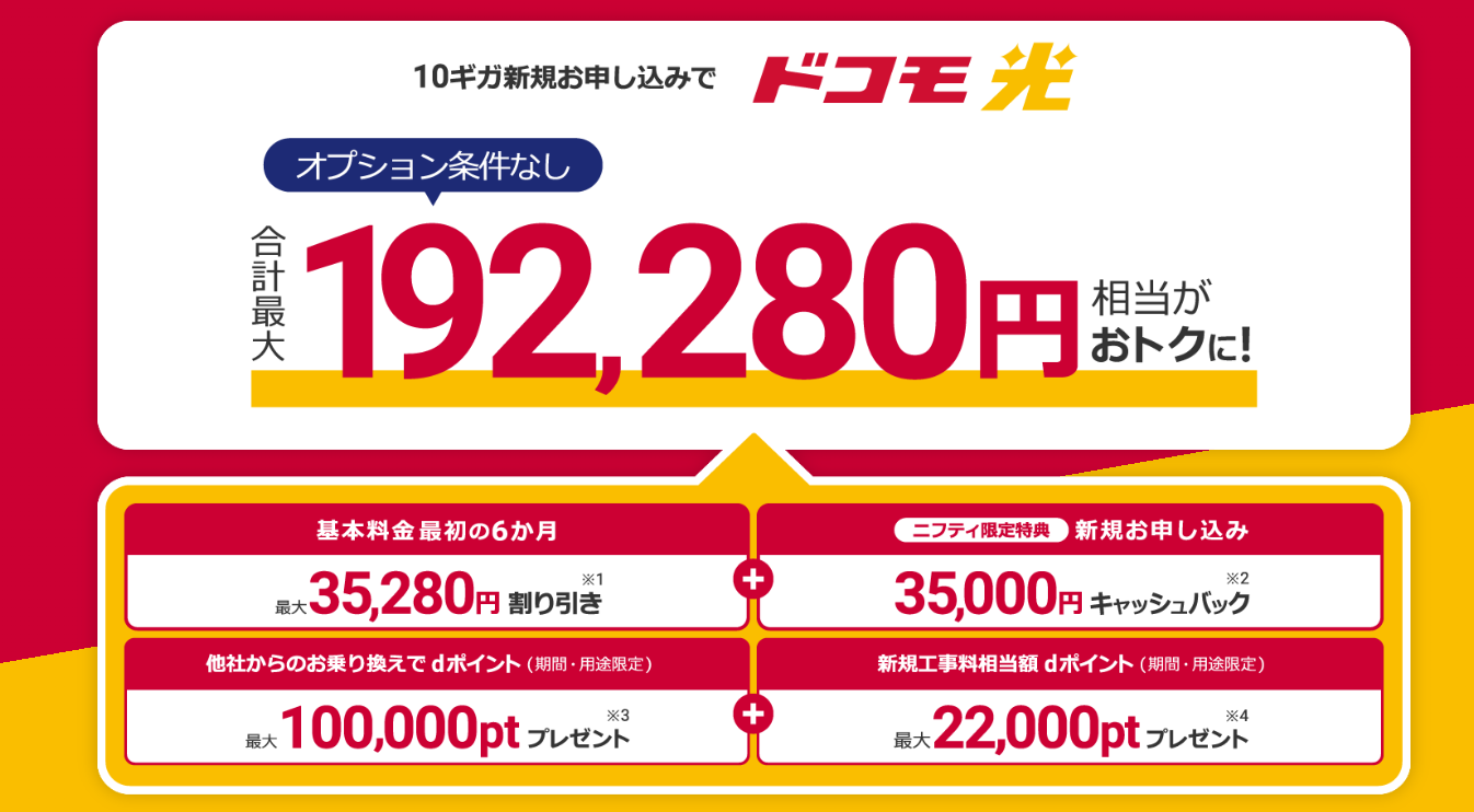 @nifty×ドコモ光