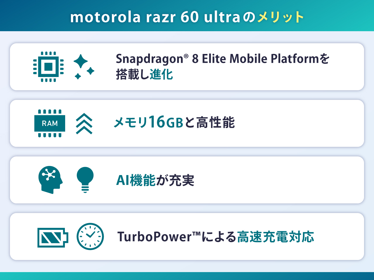 motorola razr 60 ultraのメリット