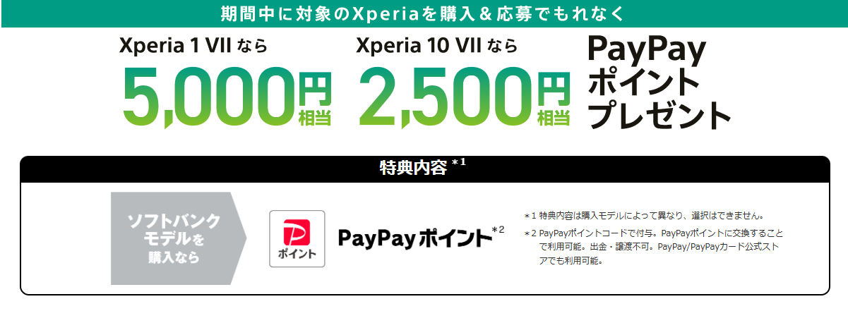 Xperia Go to 1&10キャンペーン