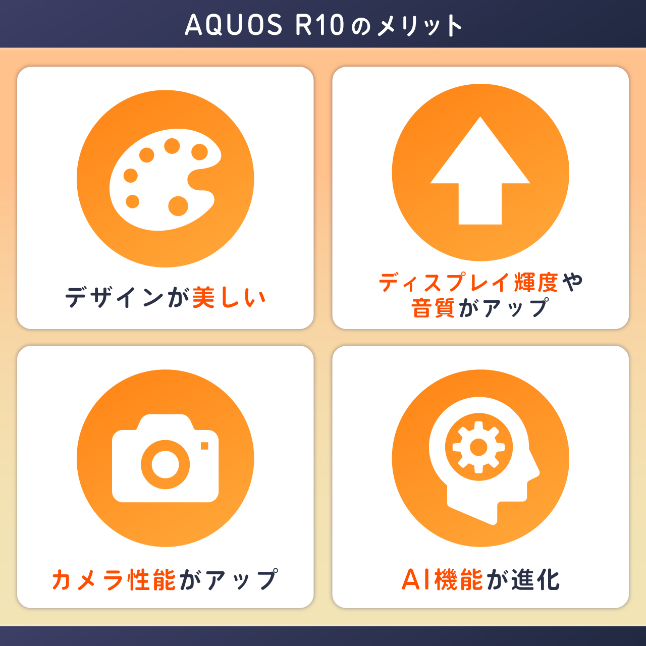 AQUOS R10のメリット