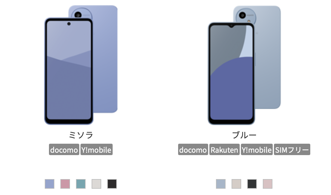 AQUOS wish5とAQUOS wish4