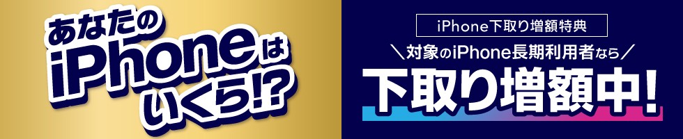 au iPhone下取り増額