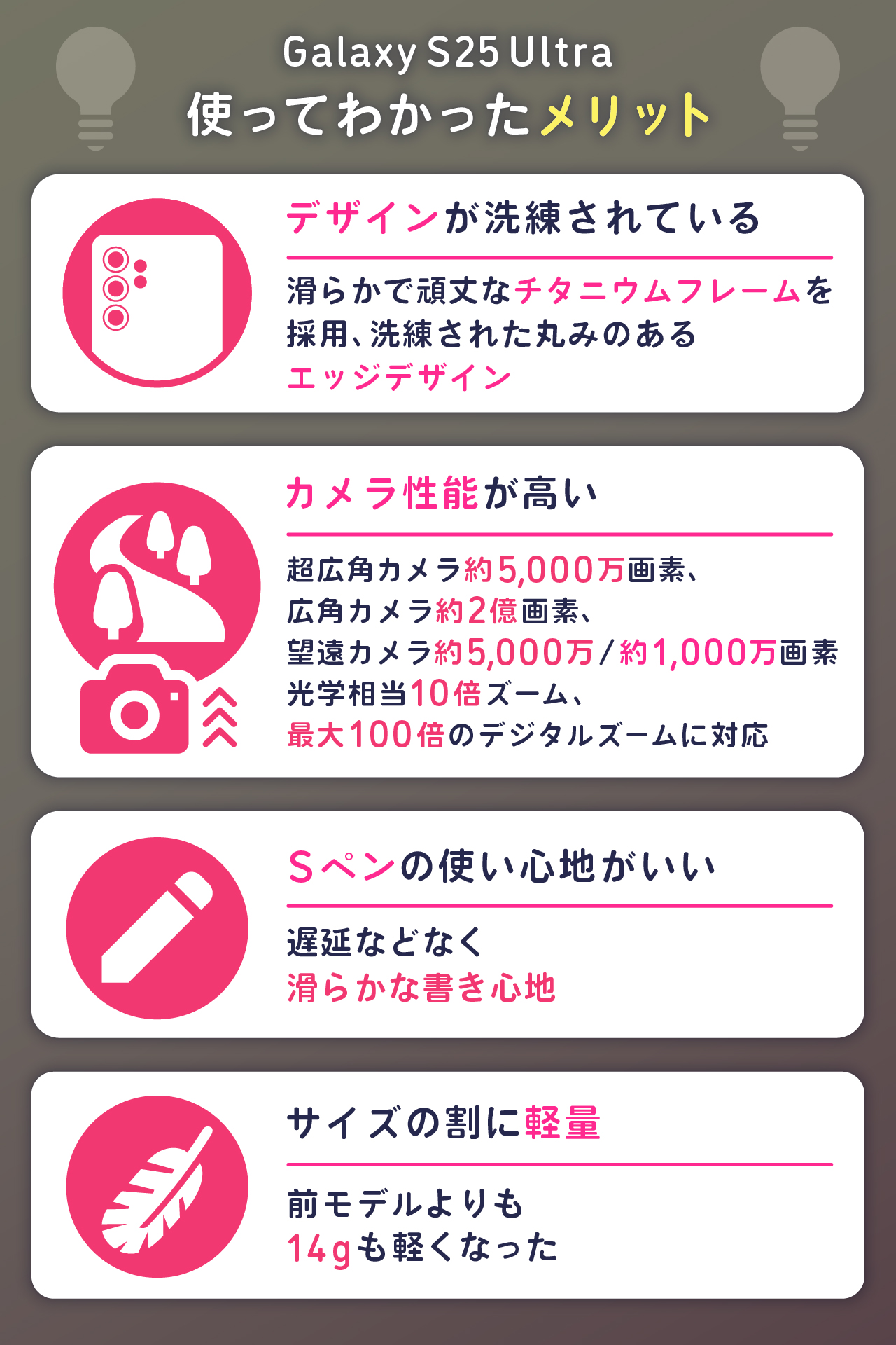 Galaxy S25 Ultraを使ってわかったメリット4つ