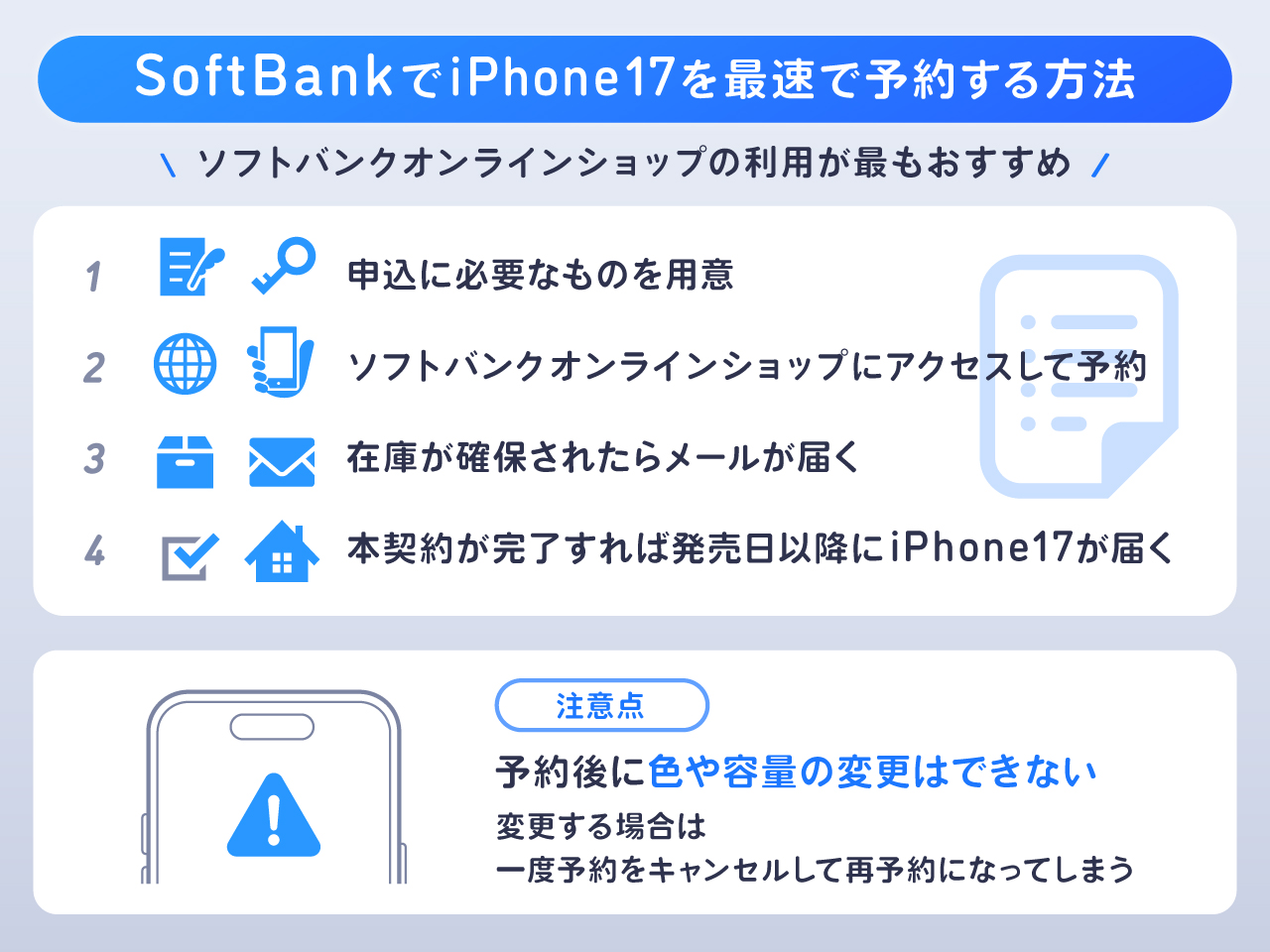 ソフトバンクでiPhone17を最速で予約する方法