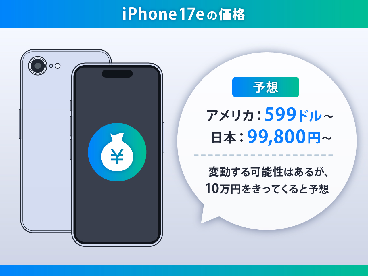 iPhone17eの価格