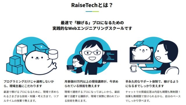 Raise Tech(レイズテック)の特徴