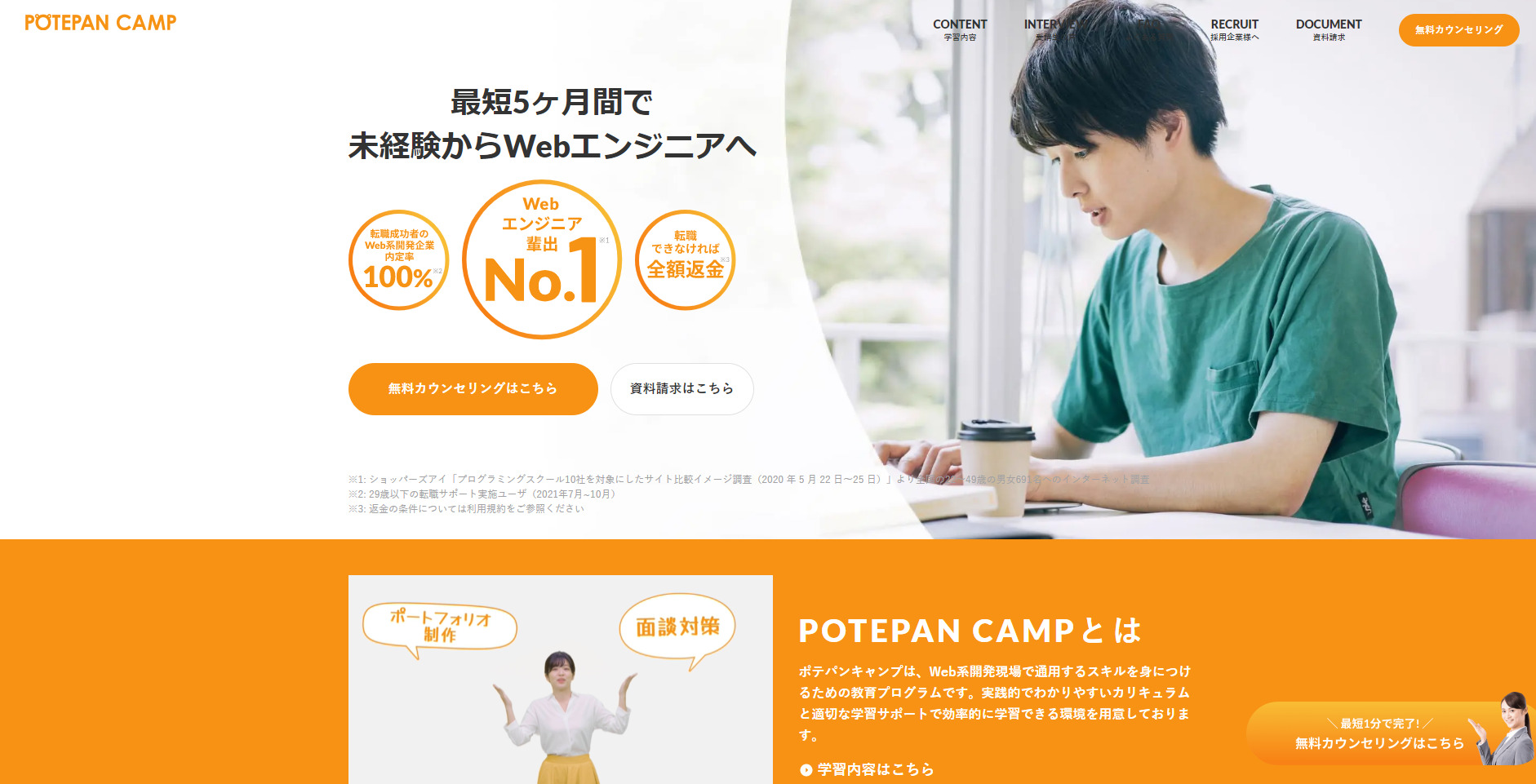 POTEPAN CAMPの特徴