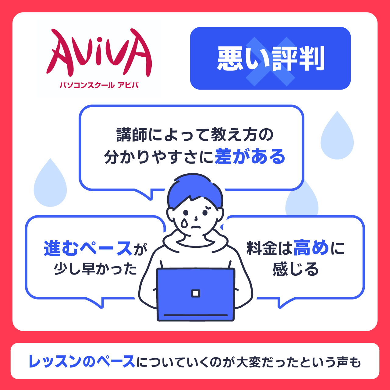 パソコン教室アビバの悪い評判