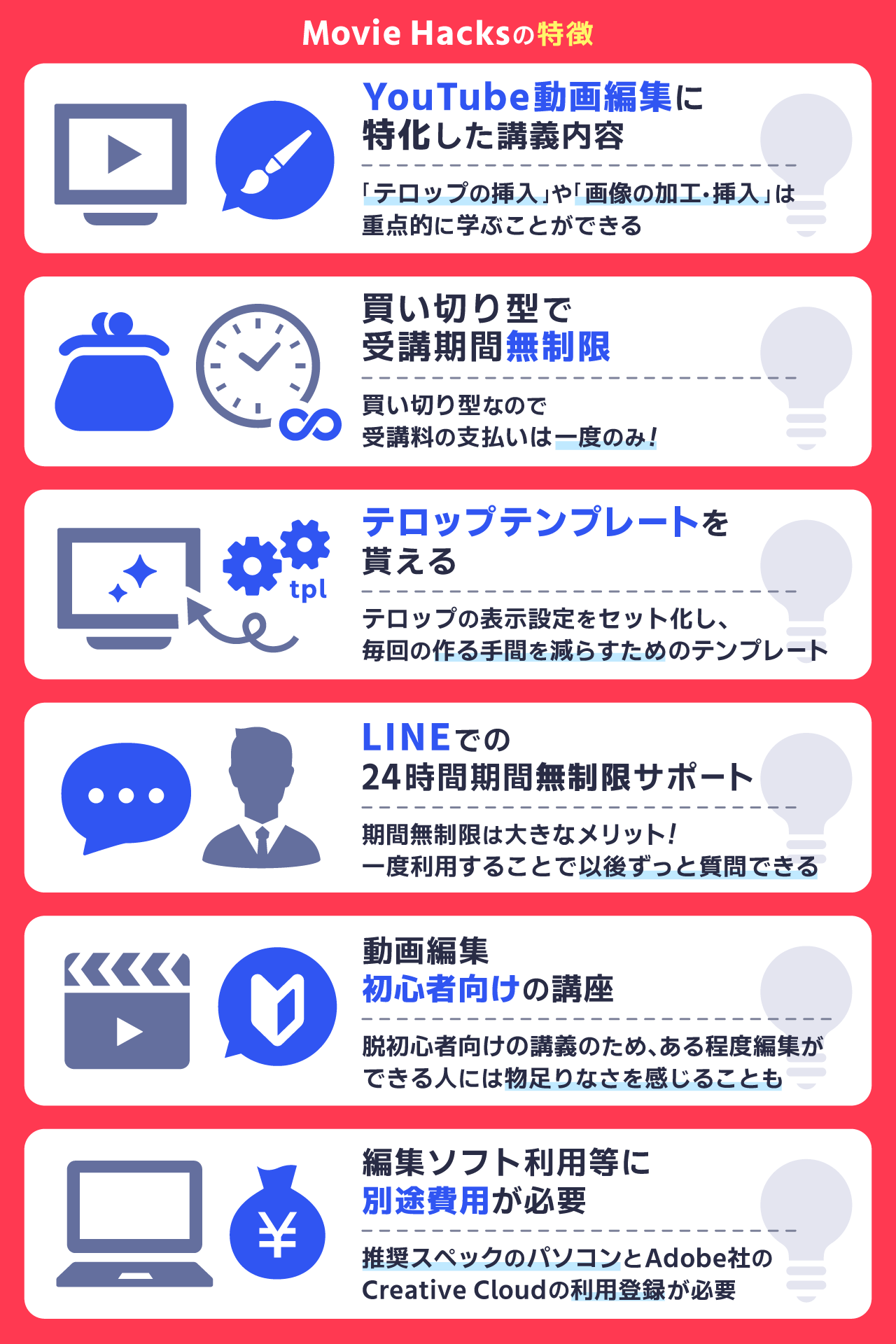 Movie Hacksの特徴