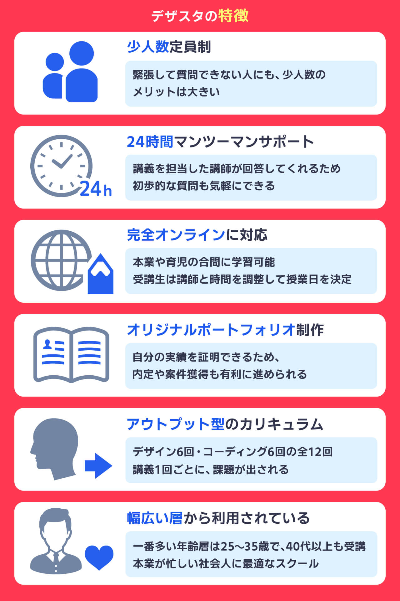 デザスタの特徴