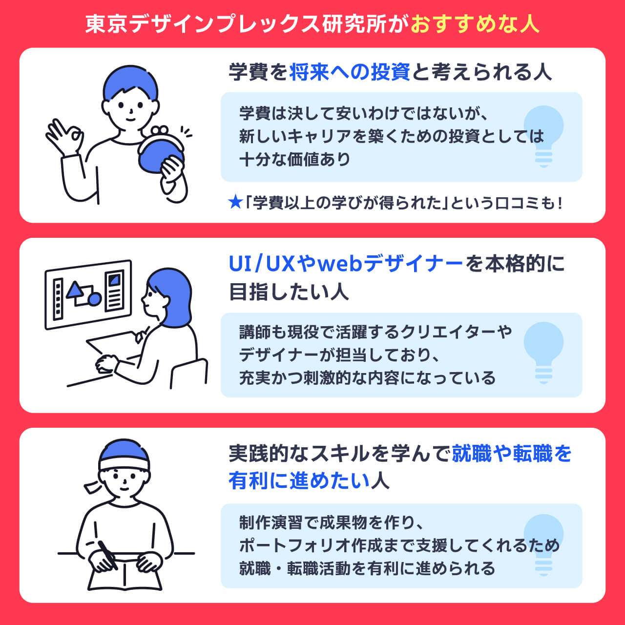 東京デザインプレックス研究所がおすすめな人