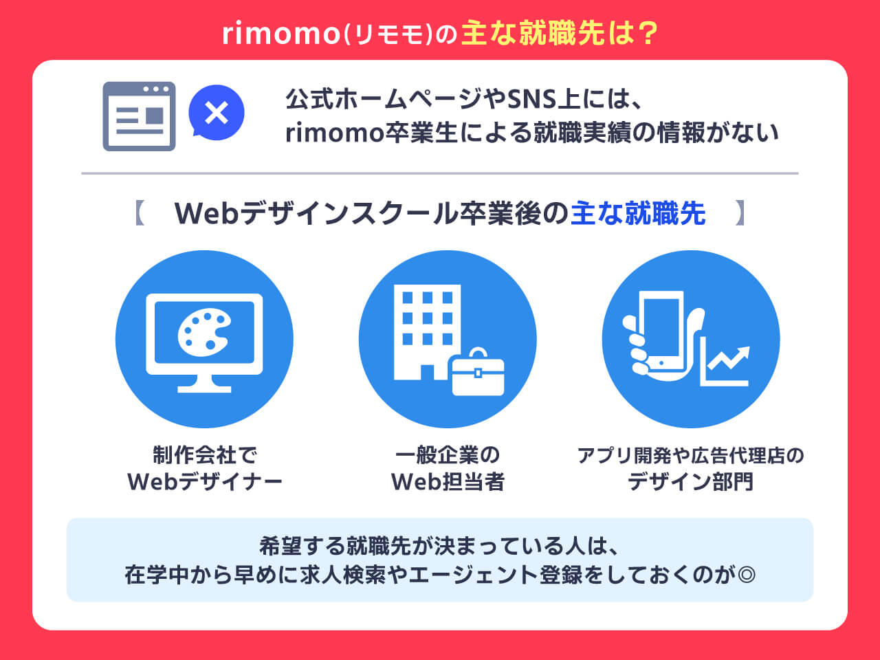 rimomoの主な就職先