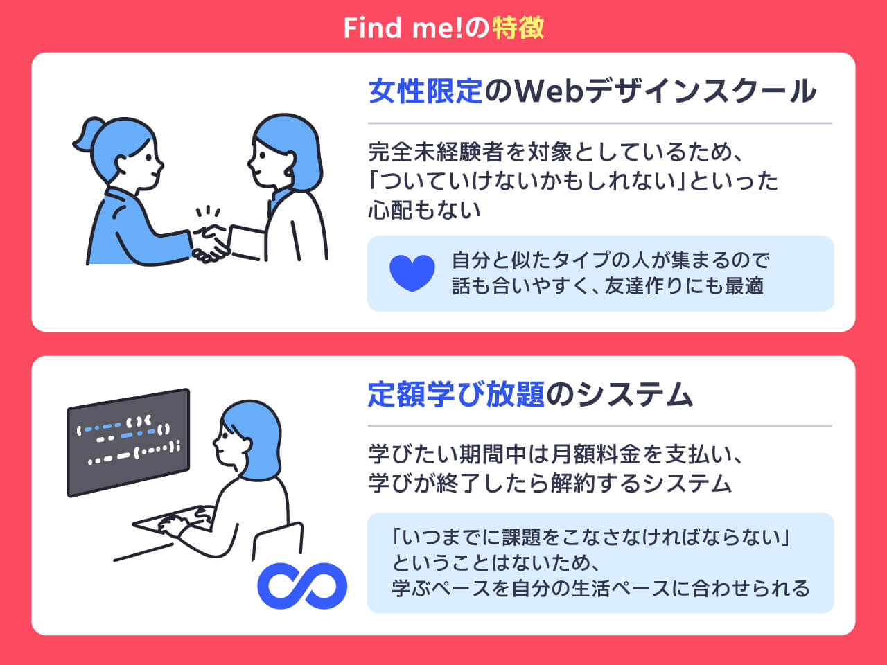 Find me!の特徴