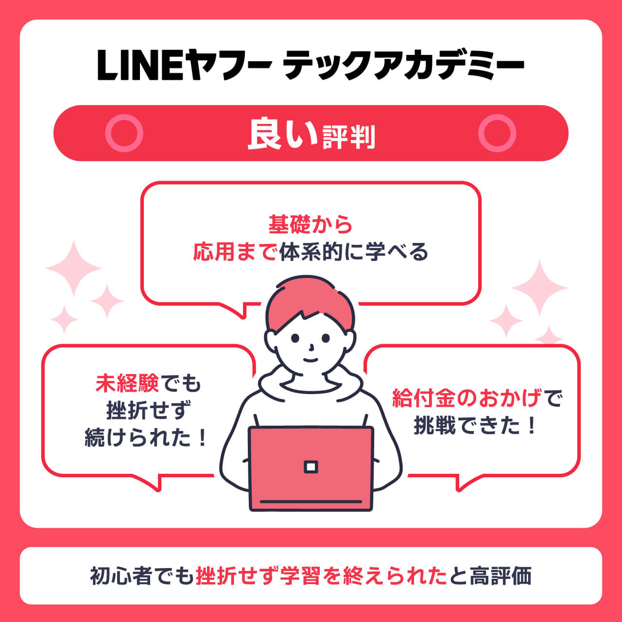 LINEヤフーテックアカデミーの良い評判