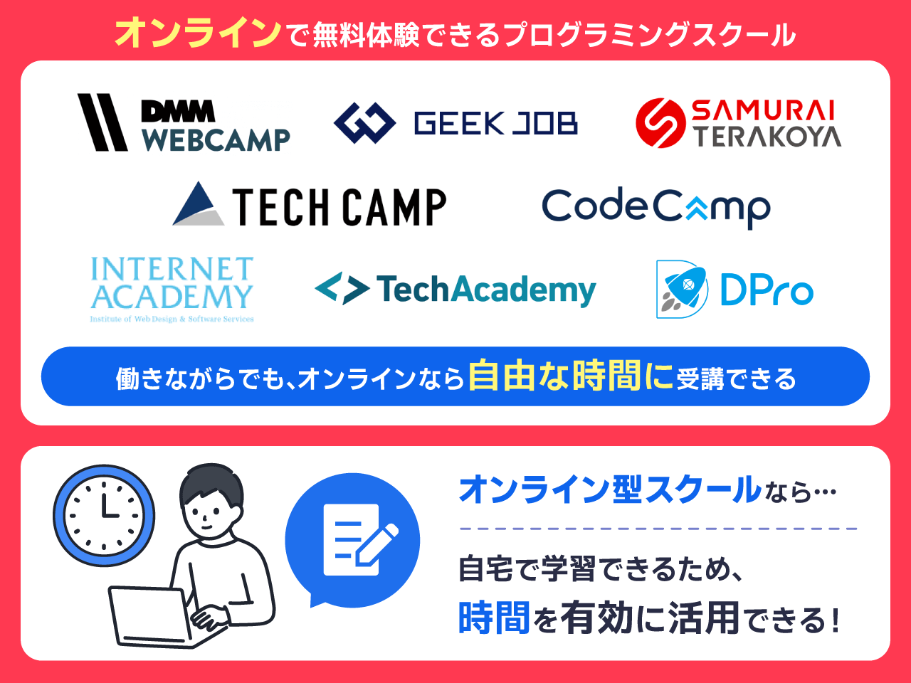 オンラインで無料体験できるプログラミングスクール
