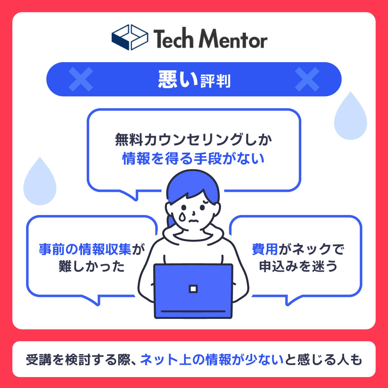 Tech Mentorの悪い評判