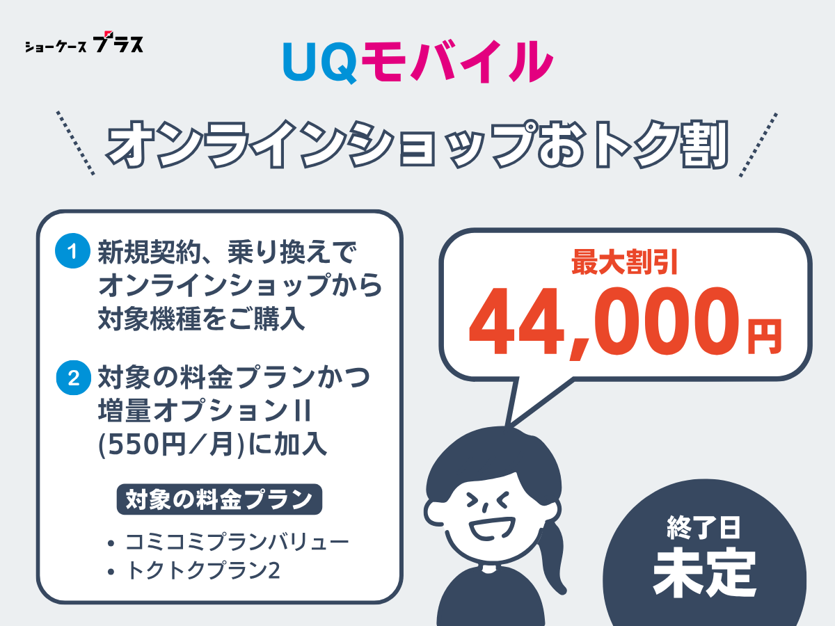 UQモバイルオンラインショップおトク割を解説
