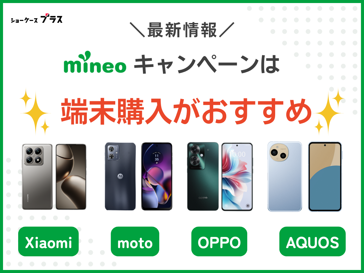 mineoのおすすめキャンペーン一覧