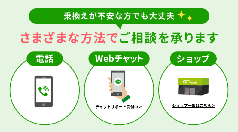 QTモバイルのサポート体制
