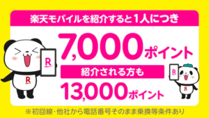 楽天モバイル紹介キャンペーン