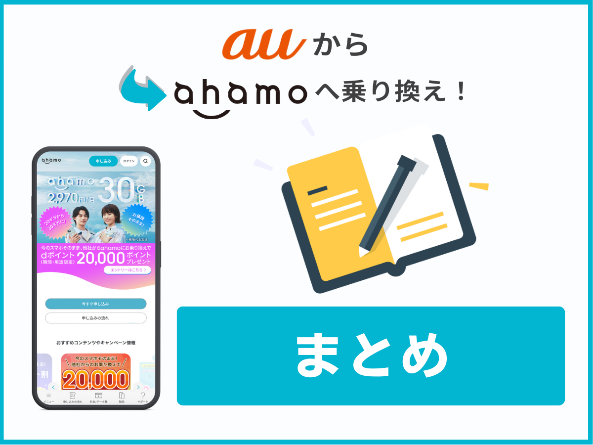 auからahamoに乗り換える方法まとめ