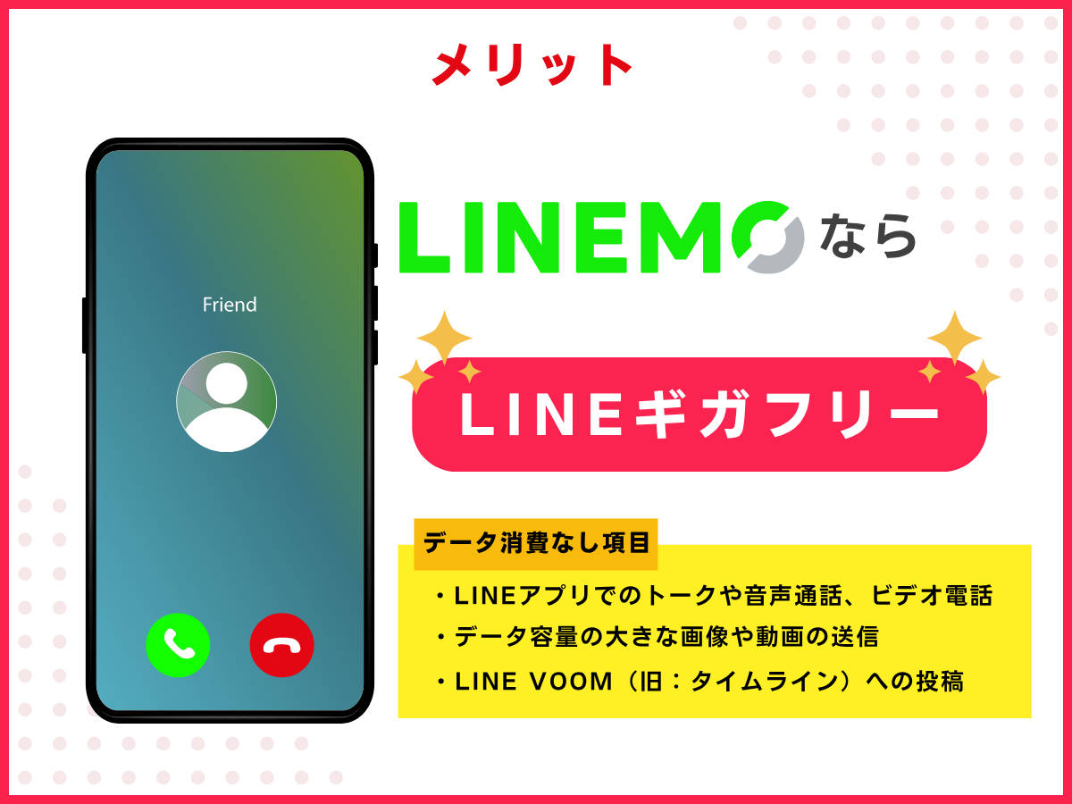 auからLINEMOに乗り換えるメリット（ギガフリー）
