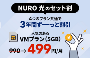 NURO 光会員モバイル割
