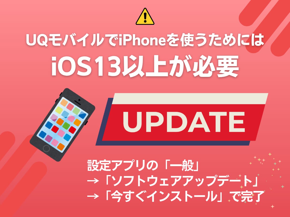 アップルストアで買ったiPhoneをUQモバイルで使う際の注意点1