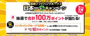 福岡ソフトバンクホークス日本一だモンキャンペーン