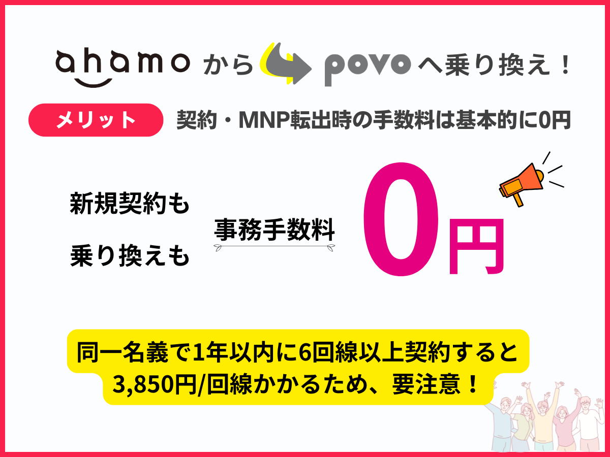 ahamoからpovo2.0へ乗り換えるメリット6