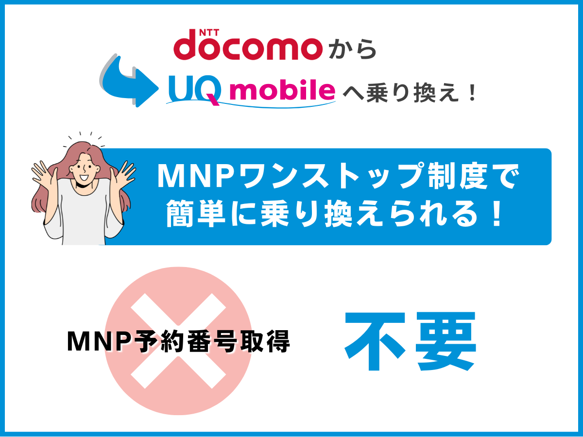 ドコモからUQへの乗り換えMNP