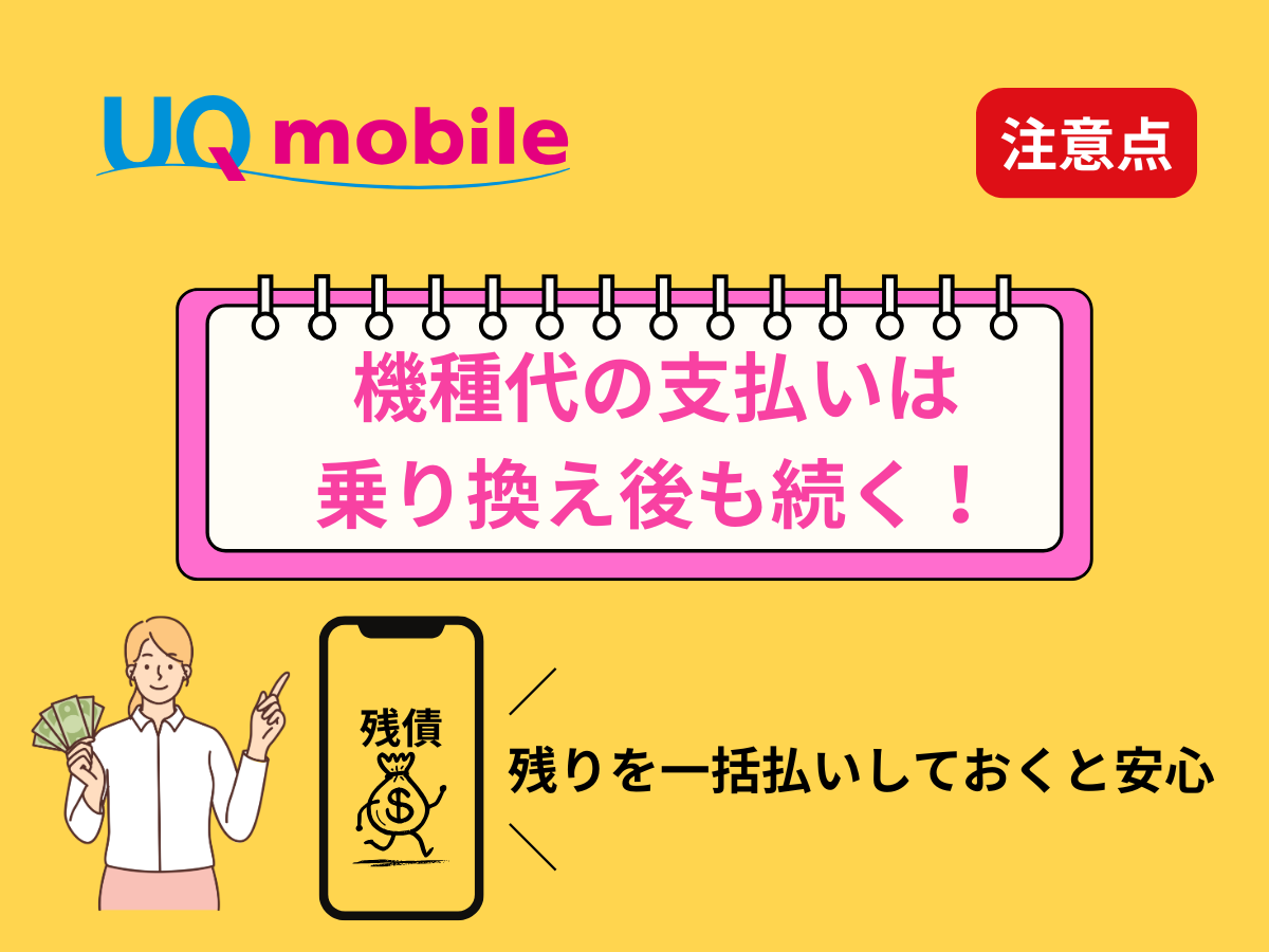 ドコモからUQへの乗り換え注意点1