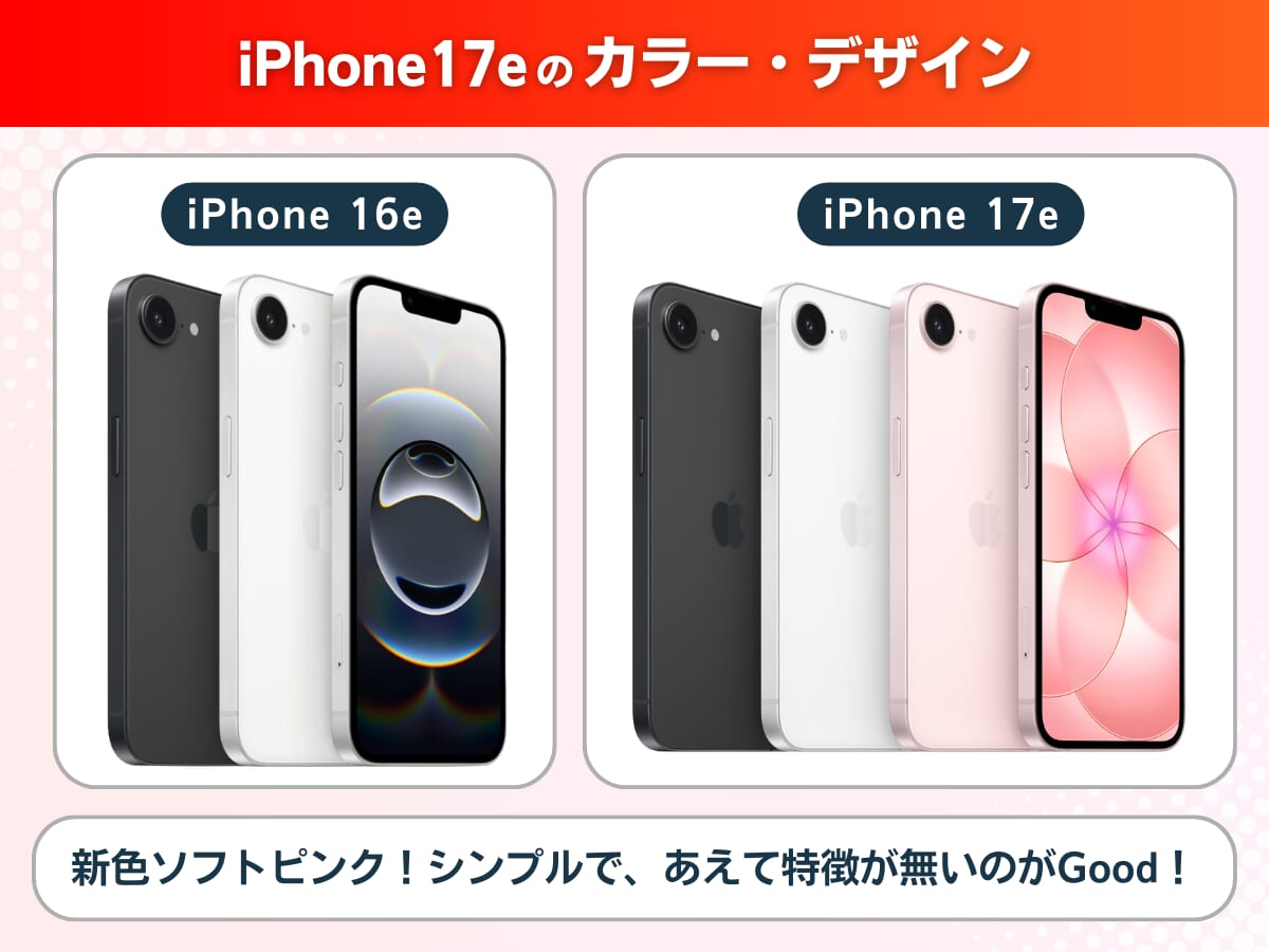 iPhone17eのカラーとデザインを解説