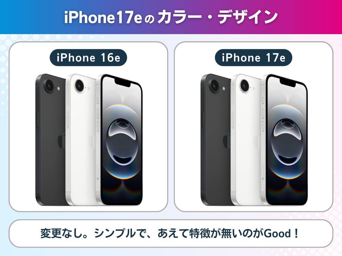 iPhone17eのカラーとデザインを解説